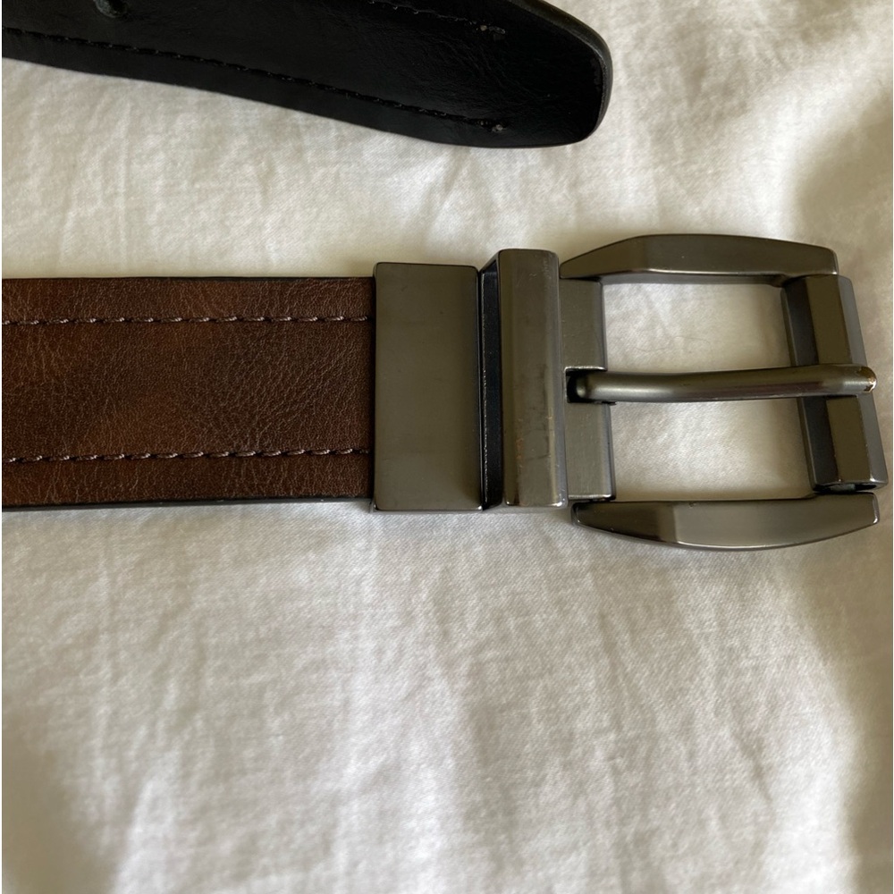 Brown leather belt size 34